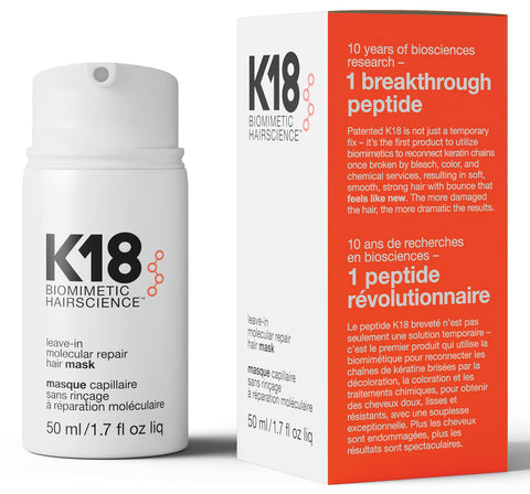 k18 leave-in molecular repair hair mask 50ml