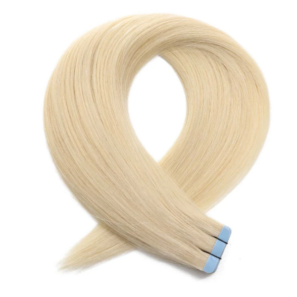 Tape Hair Extensions Platinum Blonde